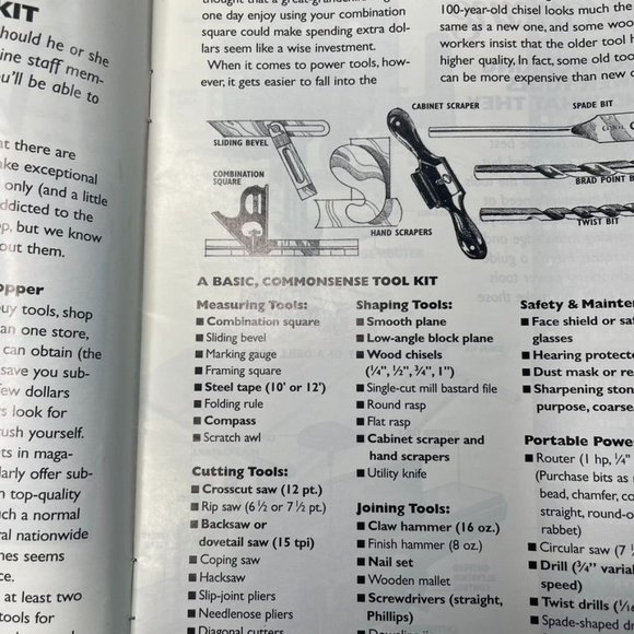 Wood Working Magazine Guide How to Get Started Guide 1995 u - Picture 4 of 6